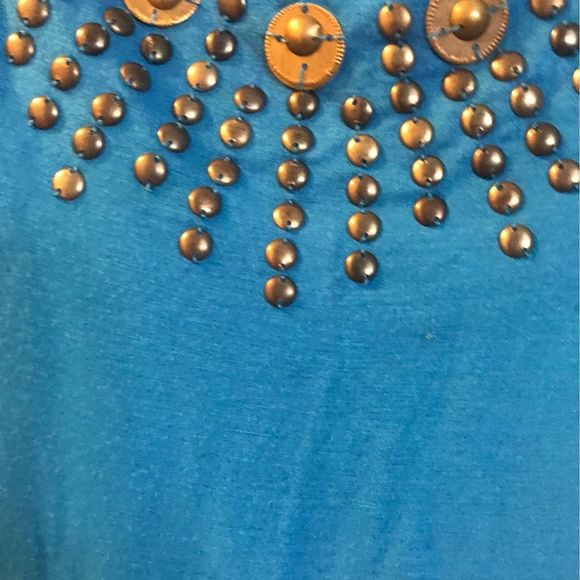 Women’s XL blue sleeveless top by A New Approach - Picture 2 of 4